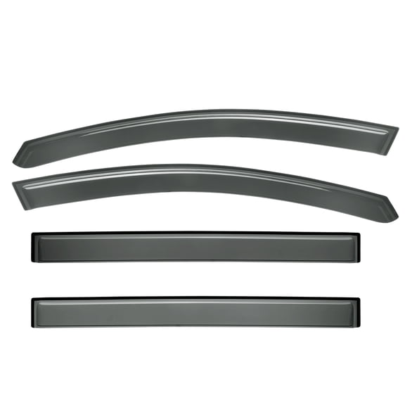 4-Piece Acrylic Window Rain and Guard Deflector Set-4PCS Acrylic Window Visors Rain Sun Guard Deflector