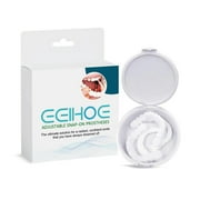 4-Piece Adjustable Snap-On Dentures with Soft Comfortable Fit for Natural-Looking Smile and Easy Cleaning