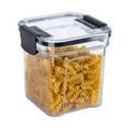 thumbnail image 1 of 4-Piece Airtight Food Storage Containers Set Plastic Kitchen Canisters Clear Stackable Pantry Organizers for Flour,Snacks & More Interchangeable Lids Space-Saving, 1 of 3