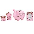 thumbnail image 1 of 4 Piece Baby Girl Gift Set with Piggy Bank,First Curl, First Tooth,Photo Frame.Great Keepsake Gift, 1 of 2