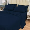 thumbnail image 1 of 4 Piece Bamboo Sheets Set-Silky-Stronger Than Cotton Cool Sheets-Wrinkle Free-Deep Pockets 16"-Extremely Soft Bamboo Rayon Sheets-Twin XL,Cobalt Blue, 1 of 5