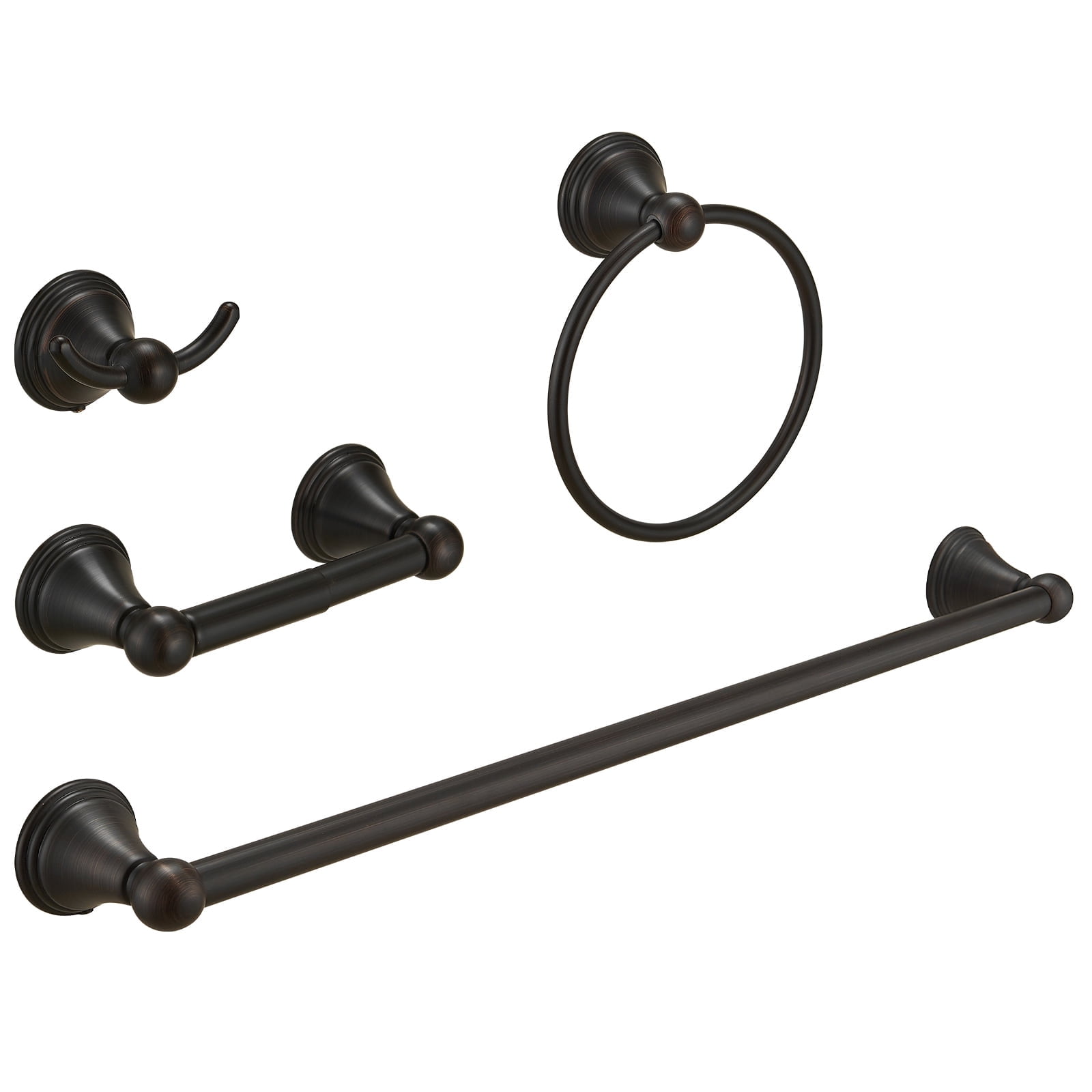 Oil-Rubbed Bronze 5-Piece Metal Bath Hardware Set