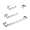 thumbnail image 1 of 4 - Piece Bathroom Hardware Accessories Set Wall Mounted, 1 of 6