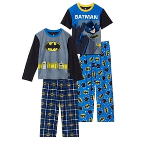 4 Piece Batman Toddler & Boys Pajama Set