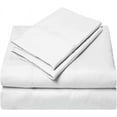 thumbnail image 1 of 4 Piece Bed Sheet Set – 1 Flat Sheet, 1 Fitted Sheet 18 Inch Deep Pocket and 2 Pillowcases – 100% Egyptian Cotton & 600 Thread Count – Extra Soft & Luxury - White Solid,Twin-XXL Size., 1 of 6