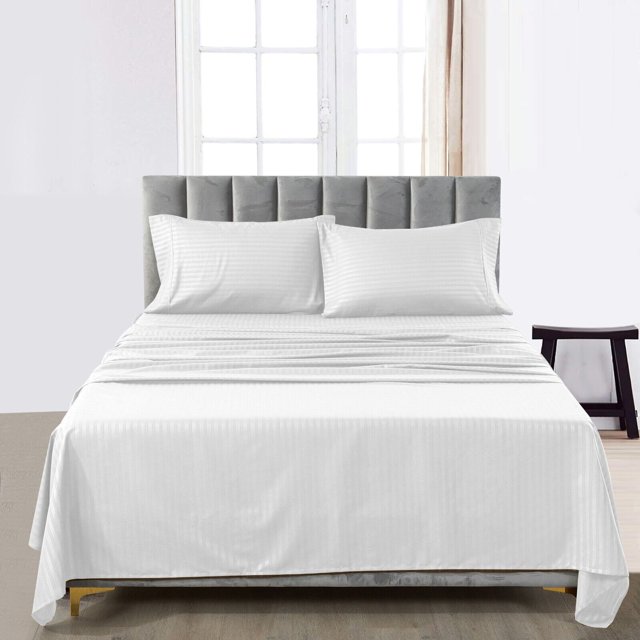 4 Piece Bed Sheet Set Deep Pocket Luxury Ultra Soft Microfiber Bed Sheets