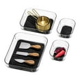 thumbnail image 1 of madesmart 4-Piece Clear Bin Pack, Clear Soft Grip Collection, Non-Slip Feet, BPA-free, Clear/Carbon, 1 of 3