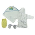 thumbnail image 1 of Boys Infant Robe, Hooded Towel and Washcloth Mitt - 3 Pc Set, 1 of 3