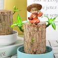 thumbnail image 1 of 4-Piece Brazilian Wood Potted Plant Decor Set - Mini Home & Office Decorations, Multipurpose Car & Shelf Decor, Compact Space-Saving Design, Ideal Gift for Birthdays & Holidays, 1 of 6