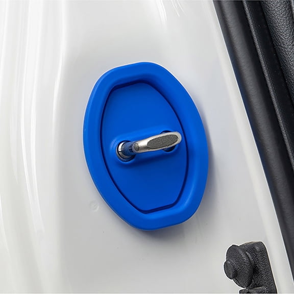 4-Piece Car Door Protective Cover Set, Silicone Material for Lock Buckle, Shock-Absorbing and Anti-Scratch, Universal Fit for Vehicles