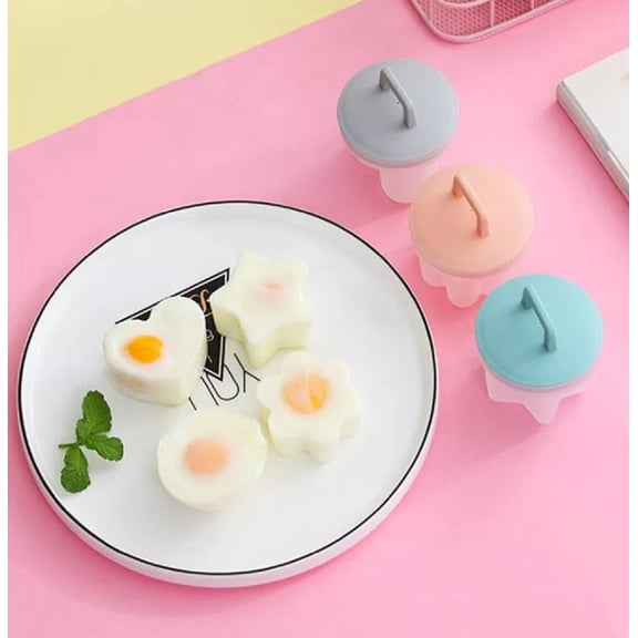 4 Piece Egg Boiler and Steamer Cup Set, Egg Cooker Molds for Breakfast and Steamed Cakes, TIKA
