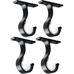 4 Piece Ceiling Curtain Rod Bracket 1 Inch Heavy Duty Support Holder