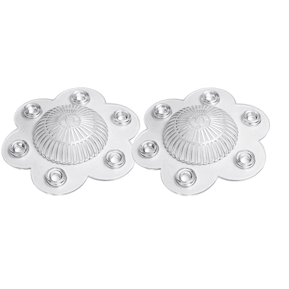 2-Pack Hair Catcher Drain Protector 5" Dome Clear PVC with Suction Cups Fits Shower and Bath Drains Prevents Clogs Without Blocking Water Flow