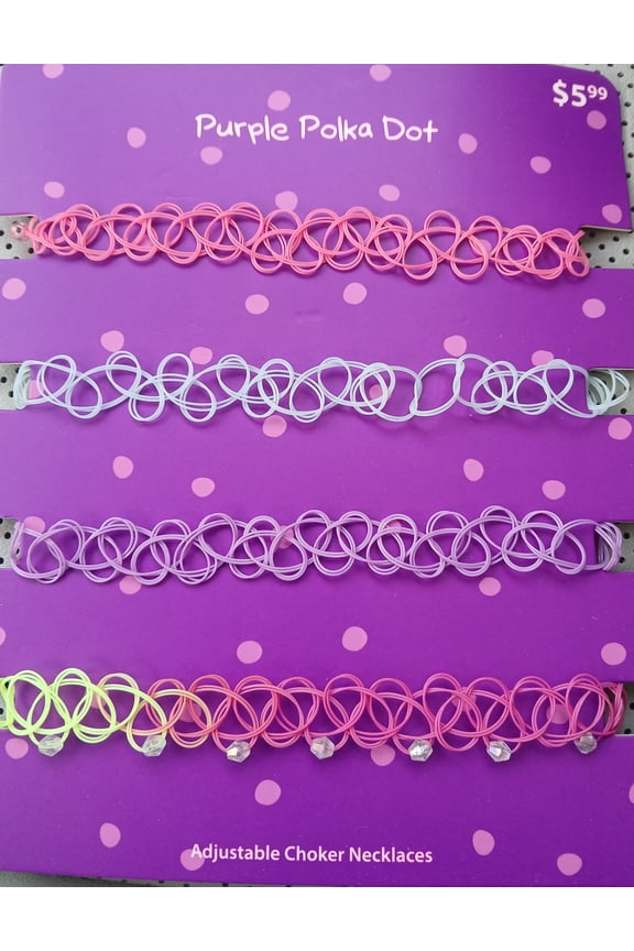 4 Piece Choker Necklace Set