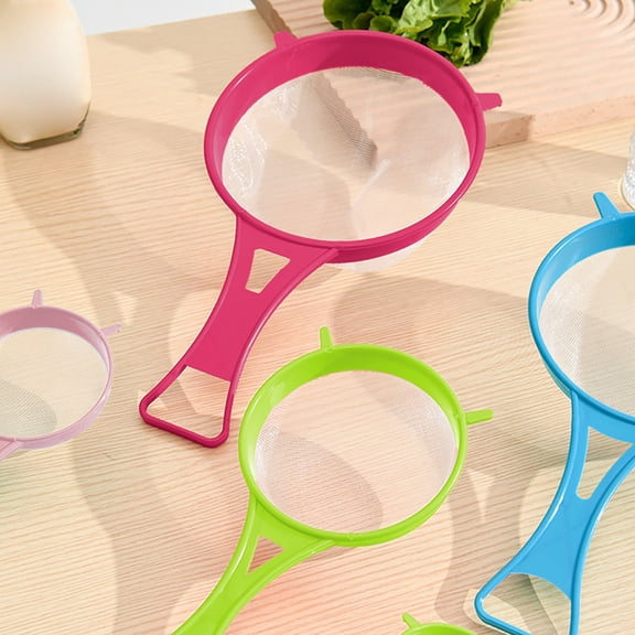 4-Piece Clearance Under $3 Plastic Funnel Spoon Set Strainer Set Plastic For Sink Strain Liquids Plastic Green