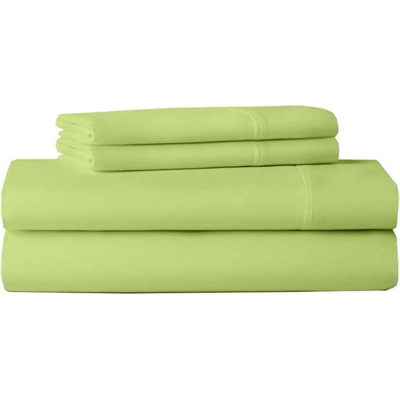 4 Piece Cot Sheet , 400 TC, Egyptian Cotton, 14" Deep - 25 x 75- Sage