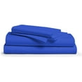 thumbnail image 1 of 4 Piece Cot Sheet , 400 TC, Egyptian Cotton, 10" Deep - 33 x 75- Royal Blue, 1 of 4