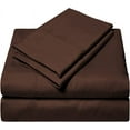 thumbnail image 1 of 4 Piece Cot Sheet Set, RV Bunk Sheet Set, 400 Thread Count, 100% Egyptian cotton, Extra Soft and Luxury, 8" Inch Deep Pocket - 48 x 75 3/4 Full Bunk Size- Chocolate Solid, 1 of 4