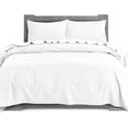 thumbnail image 1 of 4-Piece Cotton Flannel Sheet Set, Deep Pocket Fitted, Cali King, White, 1 of 5