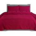 thumbnail image 1 of Elegant Comfort 4-Piece Cotton Flannel Sheet Set, Deep Pocket Fitted, Twin, Burgundy, 1 of 5