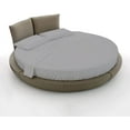 thumbnail image 1 of 4 Piece Cotton Round Bedsheet 100% Egyptian Cotton, 12" Deep Pocket,92" Diameter, 400 TC, Round Sheet Set, Super Soft, Luxury and Easy Care -Light Grey Solid, Twin XL Size, 1 of 3