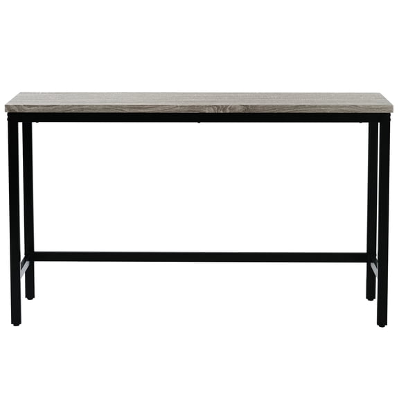 4-Piece Counter Height Pub Table Set with Footrests / Comfortable for Lunch and Drinks