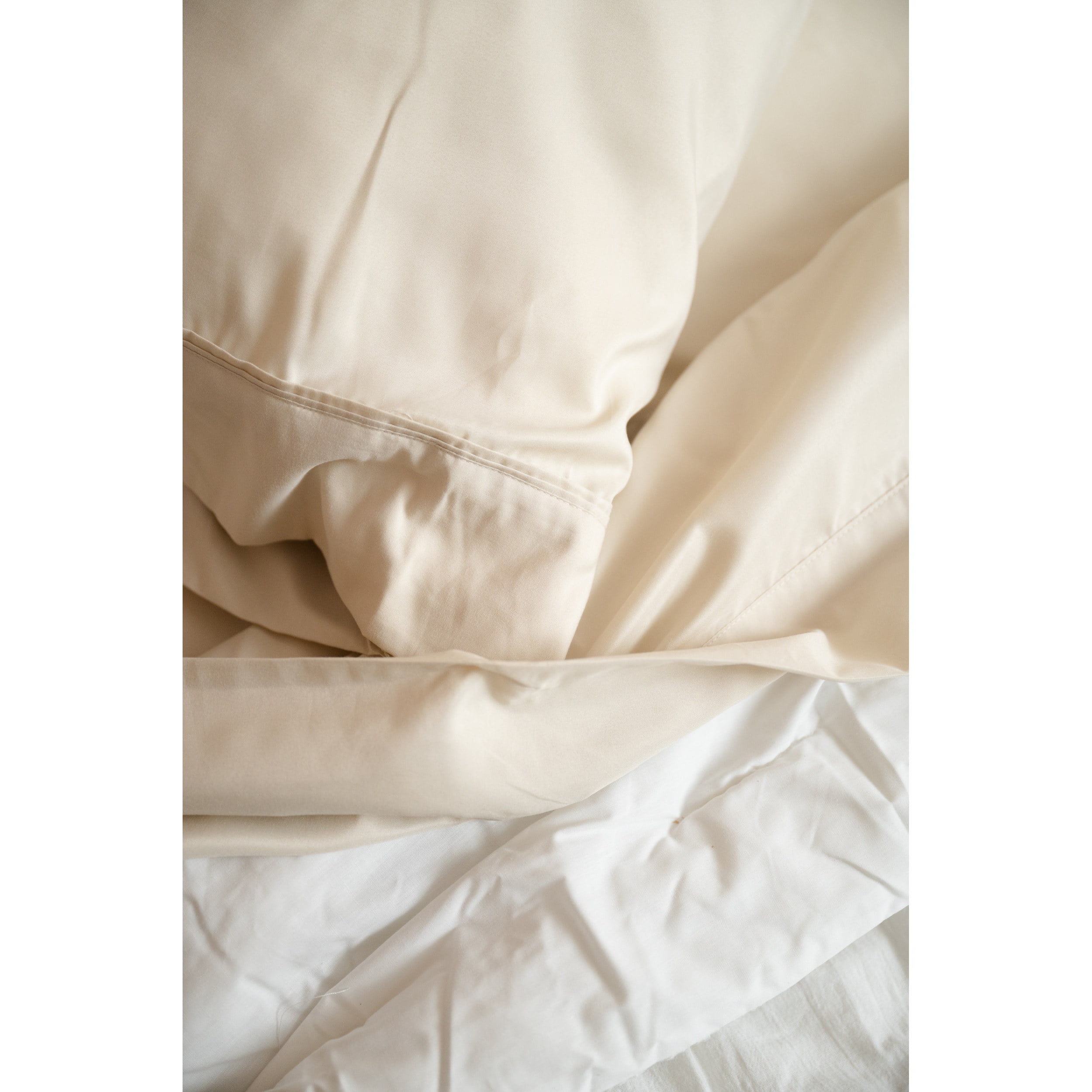 4-Piece Cream Bamboo Twin XL Hypoallergenic Sheet Set 66093
