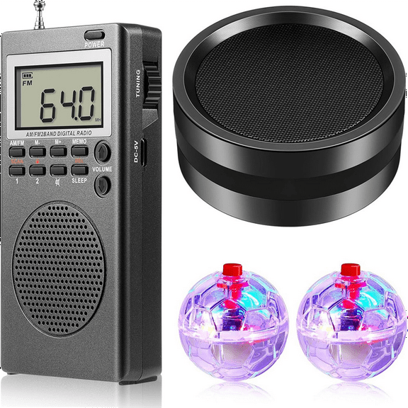 4 Piece Device Kit with 2 LED Cat Balls 1 Radio Paranormal for Home Office Outdoor pwm25
