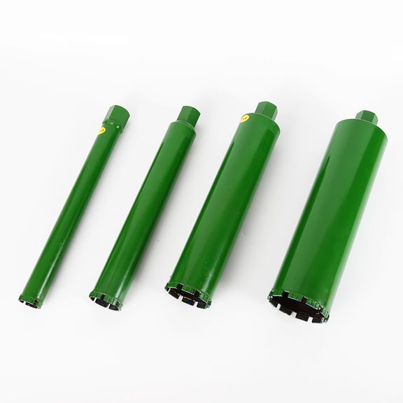 4-Piece Diamond Hole Saw Set, M22 Thread, for Concrete and Brick Wall Drilling, 2.2" to 5" Sizes