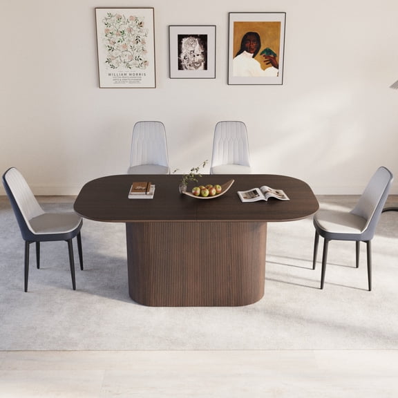 4-Piece Dining Set MDF Table and Chairs for Home Kitchen