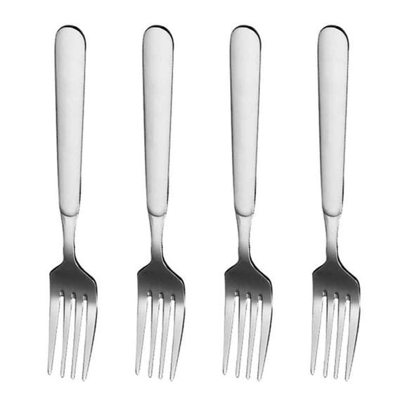 4-Piece Dinner Forks Set, Food-Grade Stainless Steel Forks Silverware, Mirror Polished, Dishwasher Safe