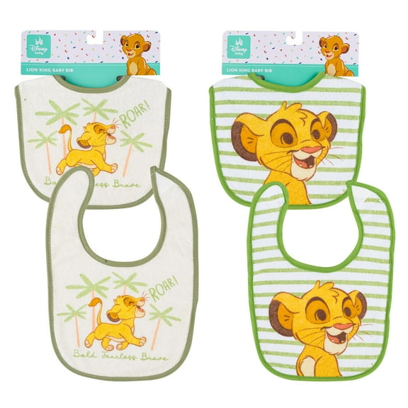 4 Piece Disney Baby Lion King Baby Bib - 1 Piece - 2 Assorted , 87997