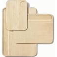 4Piece Double Sided Wood Cutting Board Set Made From FSCCertified
