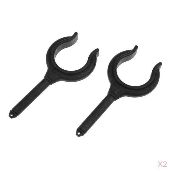 4 Piece Durable Black Nylon, Marine Rowing Boat, Paddle Lock, Side Mount, 45mm