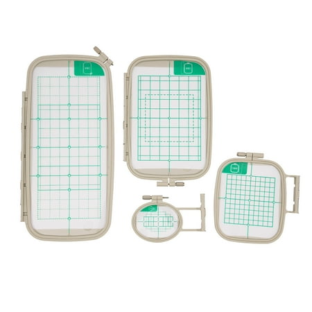 4-Piece Embroidery Hoop Set for Brother PE770 PE700 PE700LL PE780D Machine Set of 4 Embroidery Machine Hoops for PE770 PE700 PE700LL PE780D Machine PE700 4-Piece Embroidery Hoop Set