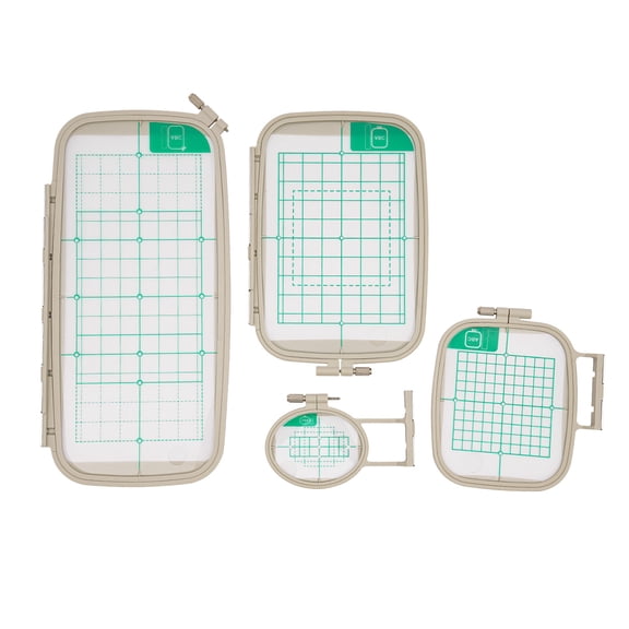 4-Piece Embroidery Hoop Set for Brother PE770 PE700 PE700LL PE780D Machine Set of 4 Embroidery Machine Hoops for PE770 PE700 PE700LL PE780D Machine PE700 4-Piece Embroidery Hoop Set