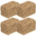 thumbnail image 1 of 4-Piece Farm Straw Miniature Decorations Set, Small Haystack Toy for Rustic Home and Garden Decor, 1 of 4