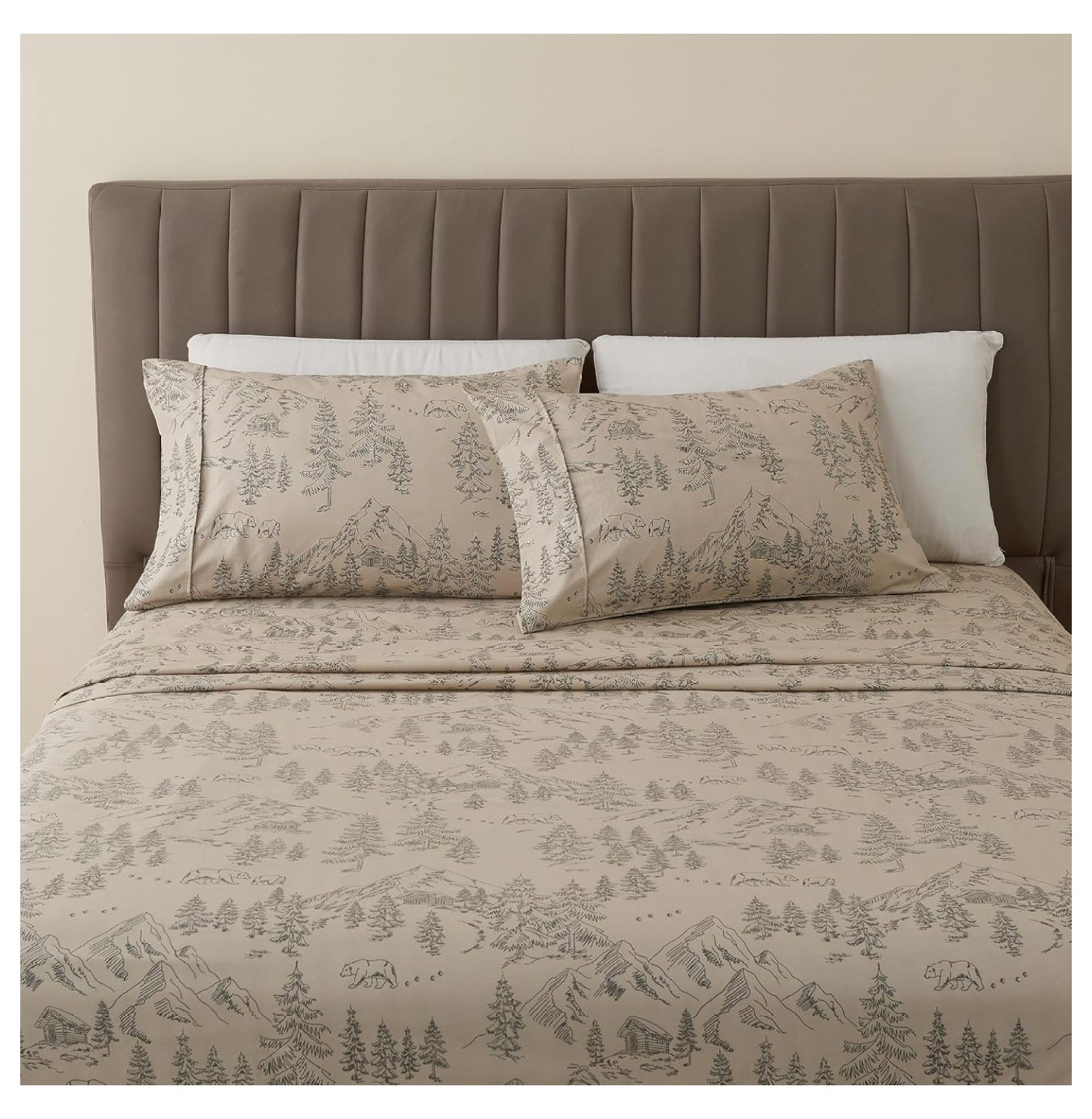 4Piece Full Microfiber Sheet Set Printed, UltraSoft Sheets