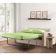 thumbnail image 1 of 4-Piece Full Sleeper Sofa Sheet Set, 100% Egyptian Cotton, 800 Thread Count, Fits 5" Deep Pull-Out Couch Mattress (54" x 72") - Sage Solid, 1 of 5