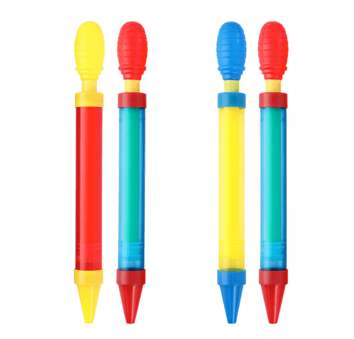 4 Piece 11 inches H2O Blasters Mini Water Squirters Assorted Colors Good for Summer Activities Outdoor Pool Swimming Water Game Play Toys (Color May Vary)