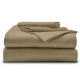 thumbnail image 1 of 4-Piece Giza Cotton Full-XL Size Sheet Set - Premium 1000-Thread-Count 100% Giza Egyptian Cotton, Fit Upto 24 inches Extra Deep Pockets Mattress - Taupe, 1 of 7