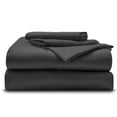 thumbnail image 1 of 4-Piece Giza Cotton King Size Sheet Set - Premium 800-Thread-Count 100% Giza Egyptian Cotton, Fit Upto 24 inches Extra Deep Pockets Mattress - Dark Grey, 1 of 7