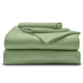 thumbnail image 1 of 4-Piece Giza Cotton Queen Size Sheet Set - Premium 1000-Thread-Count 100% Giza Egyptian Cotton, Fit Upto 24 inches Extra Deep Pockets Mattress - Sage, 1 of 7