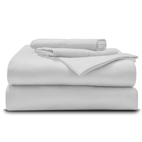 4-Piece Giza Cotton Twin-XL Size Sheet Set - Premium 800-Thread-Count 100% Giza Egyptian Cotton, Fit Upto 15 inches Deep Pockets Mattress - White