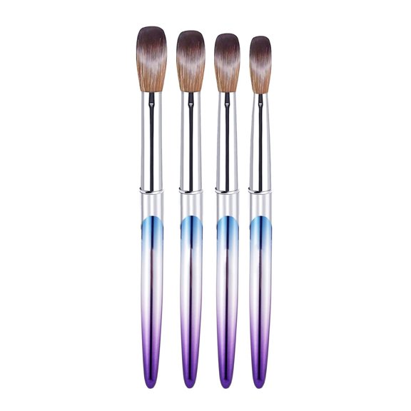 4 Piece Gradient Rod Brush Set Stainless Steel for Carving Sculpting Detailed Designs Ergonomic Handle