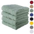 thumbnail image 1 of 4-Piece Hand Towels Set | 100% Turkish Cotton, Spa & Hotel Towels Quality, Quick Dry Hand Towels for your Bathroom, Shower Towels (Green), 1 of 6