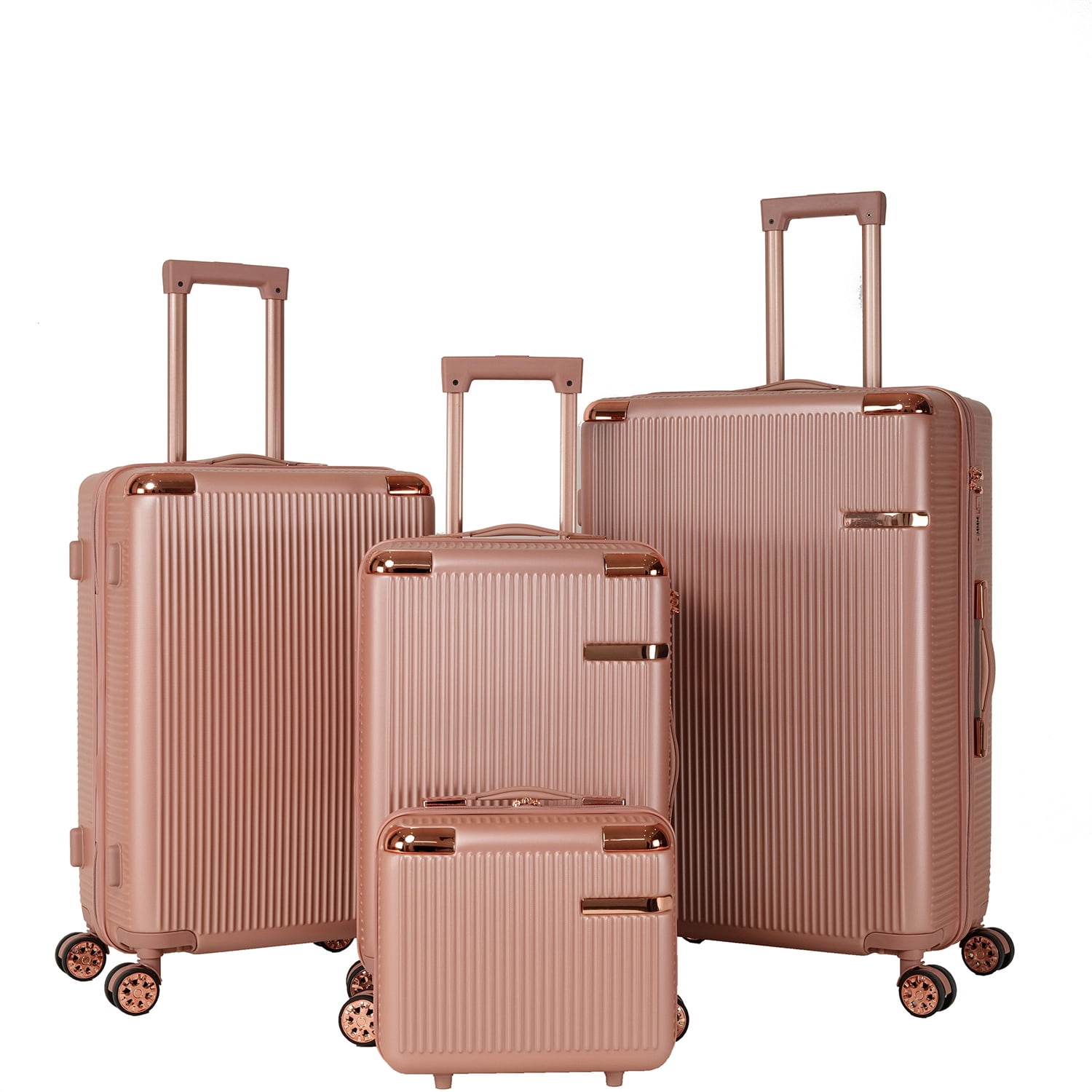 4-Piece Hard Luggage, 360°Dual Rotating Four-Wheel Luggage, Password Lock