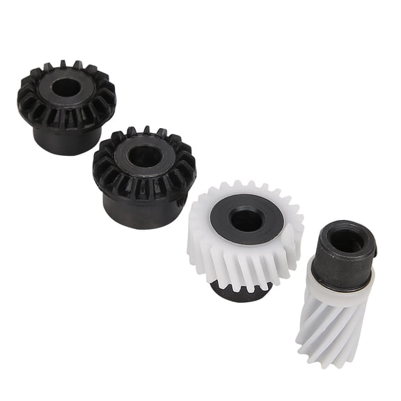 4-Piece Heavy Duty Metal Sewing Machine Drive Gear Set Bevel Gear Hook Drive Pinion Assembly for Household Sewing Machines Compatible with 500 Series Models 10.00x5.00 Inches / 25.4x12.7 cm