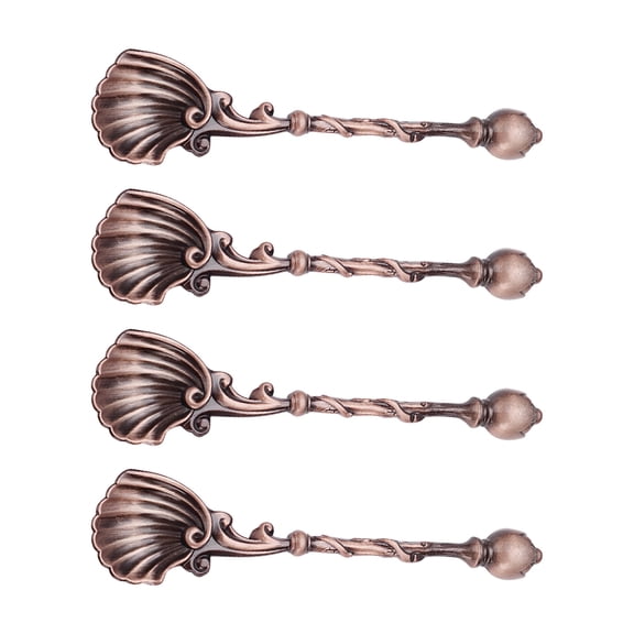 4 Piece Historic Fashion Dessert Utensils Strong Metal Alloy Utensils For Baking Drink Mixing