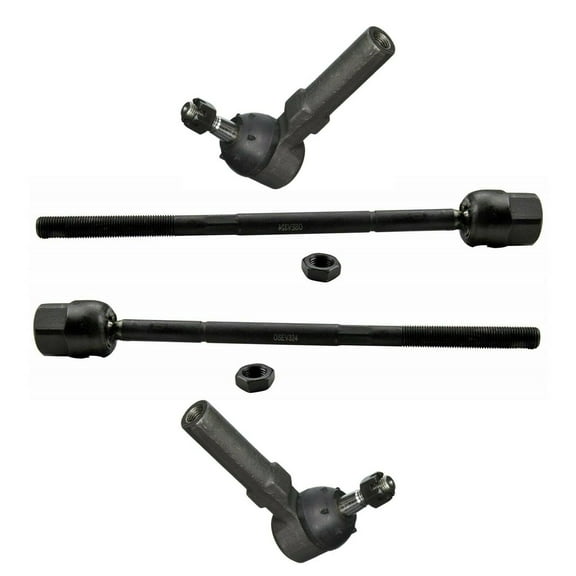 4 Piece Kit Inner & Outer Tie Rods Fits select: 1998 PLYMOUTH NEON, 1998-1999 DODGE NEON